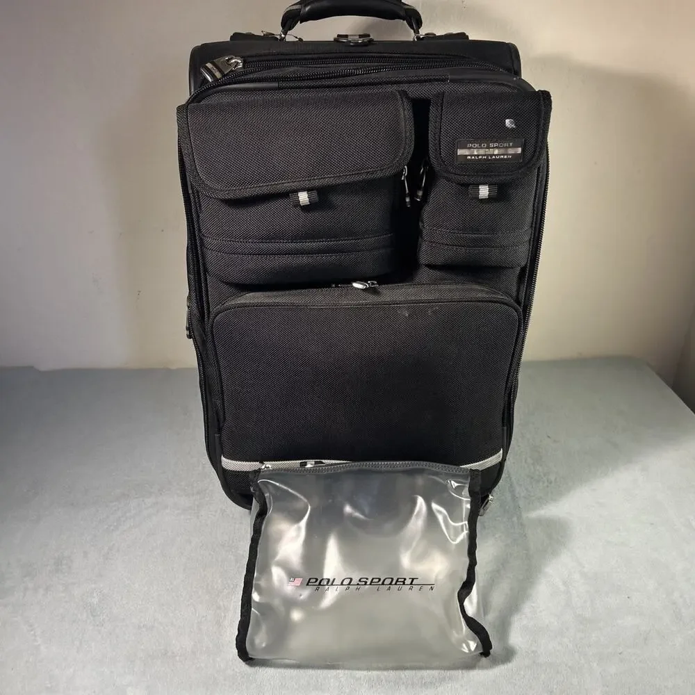 VTG Polo Sport Ralph Lauren 23” Wheeled Suitcase Luggage Rolling MLC Carry On